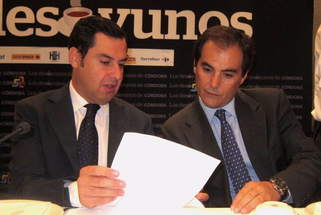 Juanma Moreno con José Antonio Nieto