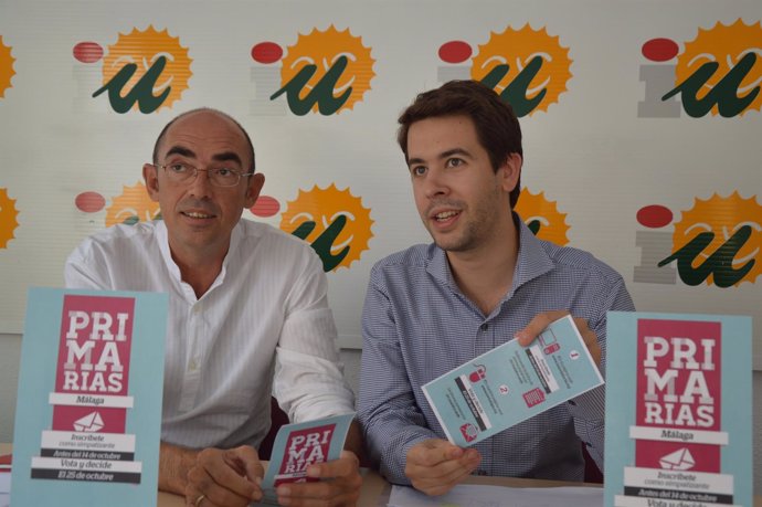 Eduardo Zorrilla y Luis Felip, en rueda de prensa IU