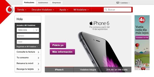Tarifas Vodafone iPhone