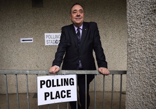 Alex Salmond después de votar