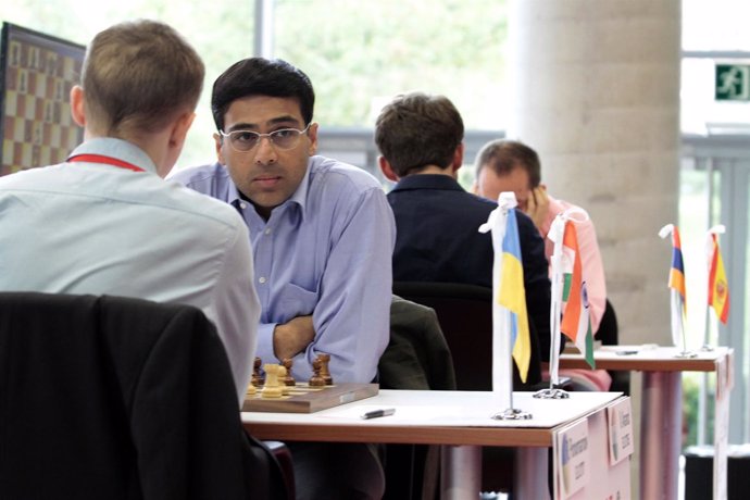 El quíntuple campeón del mundo de ajedrez, el indio Viswanathan Anand