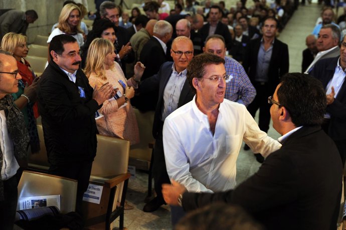 BAÑOS DE MOLGAS (OURENSE): 20/09/2014:EL PRESIDENTE DEL Ppdeg ALBERTO NÚÑEZ FEIJ