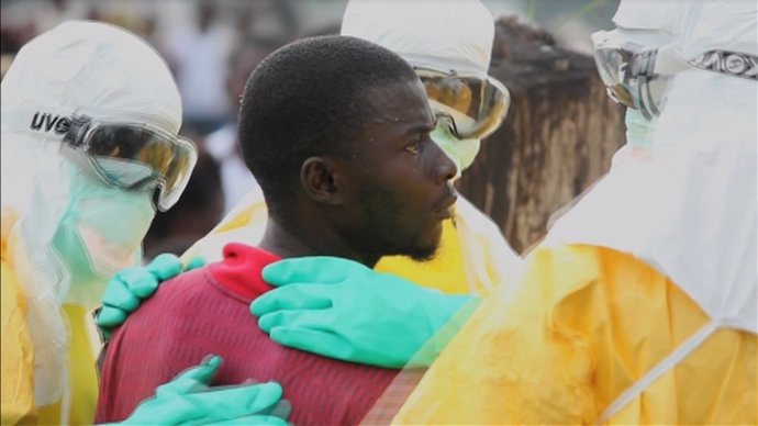 Enfermo de ébola en Monrovia