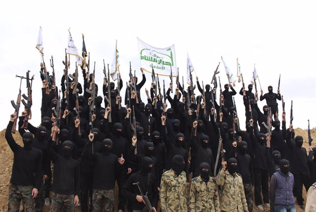 Milicianos del grupo islamista sirio Ahrar al Sham 