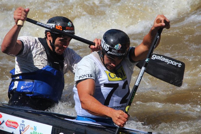 Los piragüistas españoles de C2 Dani Marzo y Jesús Pérez
