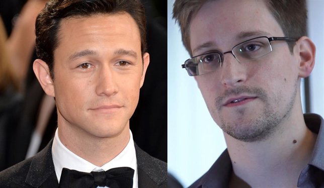 Joseph Gordon-Levitt y Edward Snowden