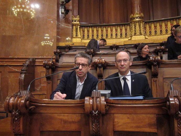Los concejales barceloneses Jordi Martí y Gabriel Colomé, PSC