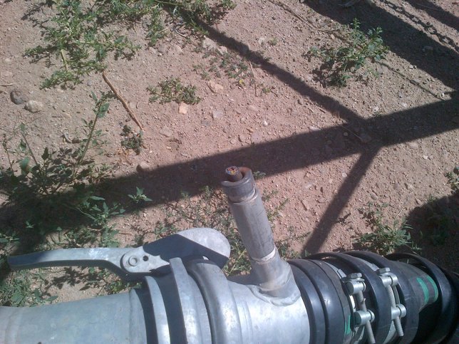 Imagen del nuevo robo de cable de cobre en La Moraña