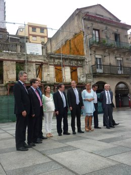 Reunión de autoridades en el Casco Vello de Vigo