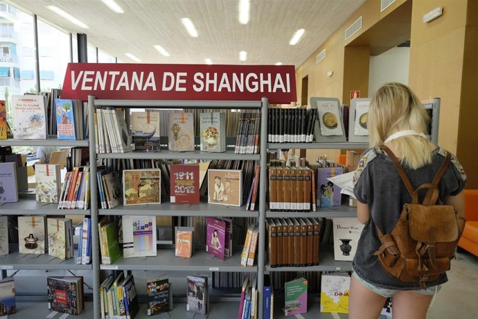 Ventana de Shangai, libros, biblioteca, cultura china