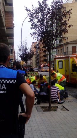 Apuñalamiento en la calle Príncep de Viana de Lleida