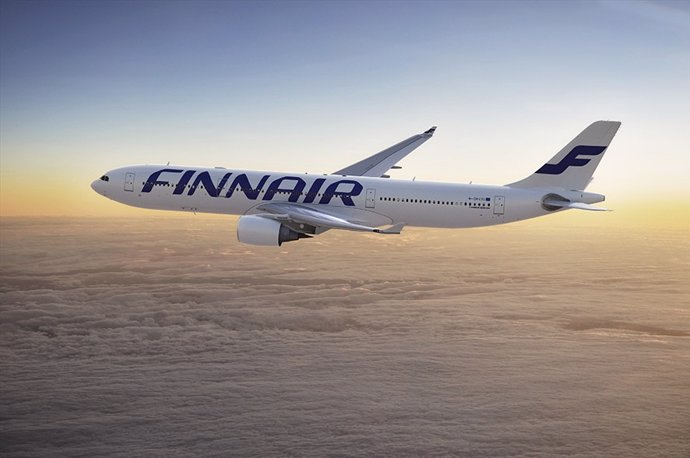 Avión de Finnair con biocombustible