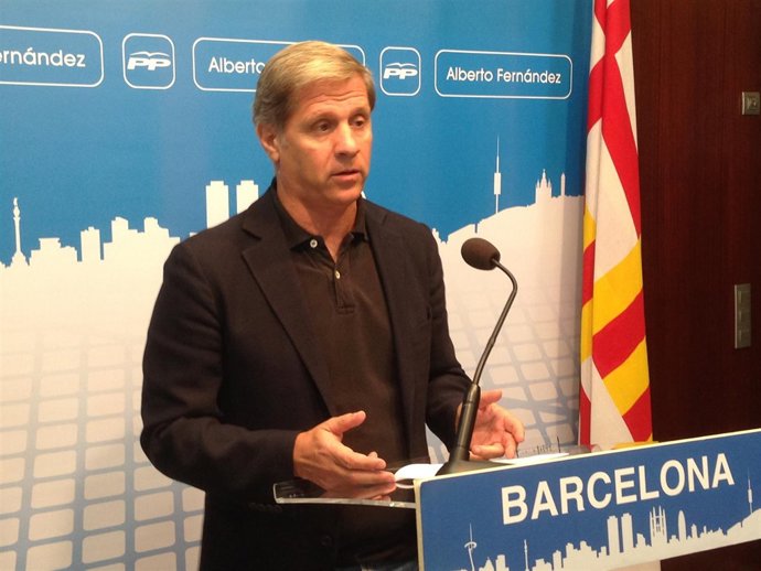El líder del PP de Barcelona, Alberto Fernández Díaz
