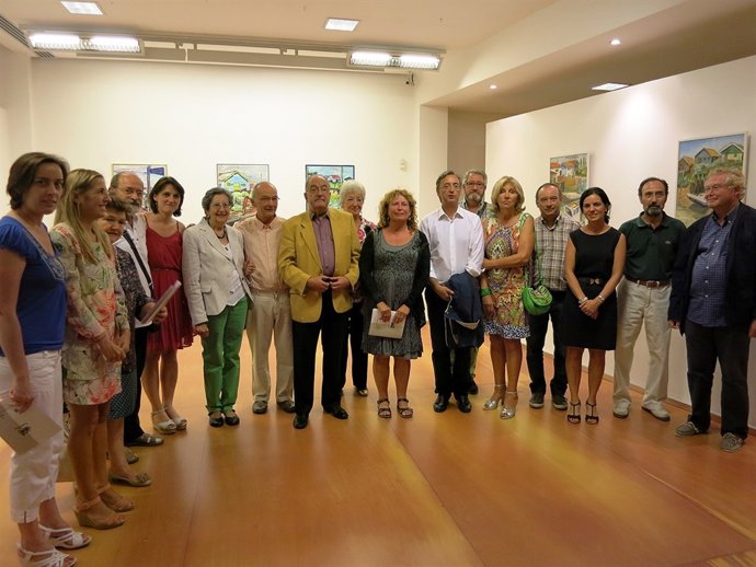 Inauguración de la exposición en la sala Mauro Muriedas