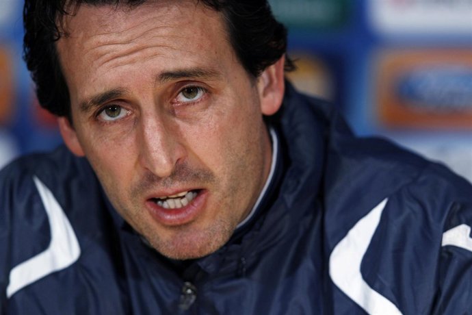 Unai Emery en rueda de prensa