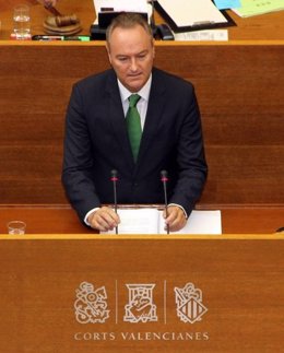 El presidente de la Generalitat, Alberto Fabra, en el Debate de Política General