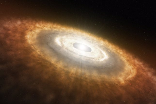 Estrella y su disco protoplanetario