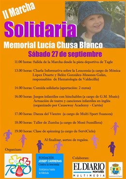 Cartel de la marcha solidaria