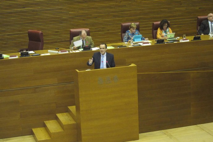 El parlamentario del PSPV Julián López en la tribuna