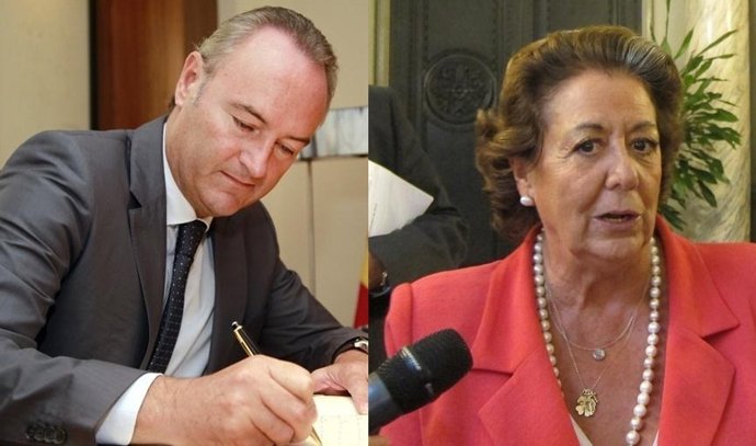 Alberto Fabra y Rita Barberá