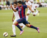 Uruguayo Suárez marca dos goles en un amistoso con el Barça B