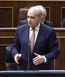 Jorge Fernández Díaz, ministro del Interior, en el hemiciclo
