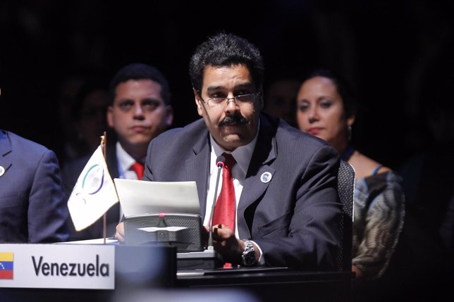 El presidente de Venezuela, Nicolas Maduro, durante la cumbre de la Celac 2013