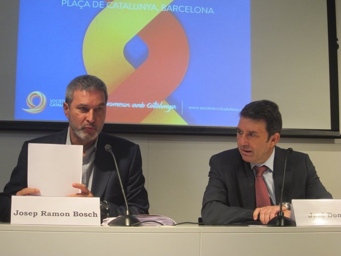 Josep Ramon Bosch y José Domingo, presidente de Societat Civil Catalana