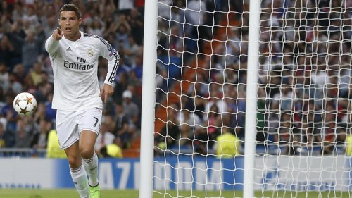 Cristiano celebra su gol ante el Basilea