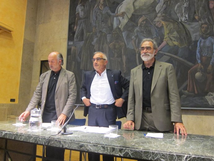 Jaime Rabanal, Tácito Suárez y Manuel Matallanas