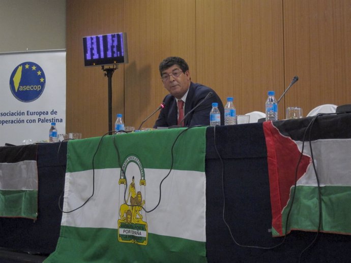 Diego Valderas, Vicepresidente de la Junta, Jornadas Andalucía con Palestina