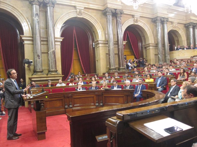 Josep Rull (CiU) en el Parlament