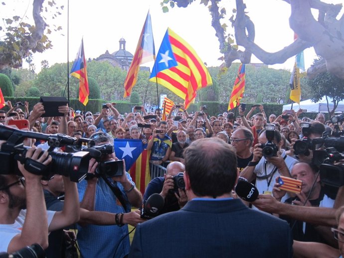 Oriol Junqueras, tras la aprobación de la Ley de Consultas