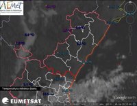 La Comunitat registra mínimas frescas con 4,5 grados en Vilafranca (Castellón) y 9,1 en Utiel (Valencia)