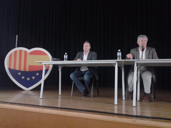 Secretario gral C's, Matías Alonso, y eurodiputado C's Juan Carlos Girauta