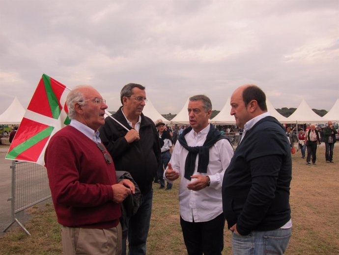 Iñigo Urkullu, Andoni Ortuzar, José Luis Bilbao y Ardanza