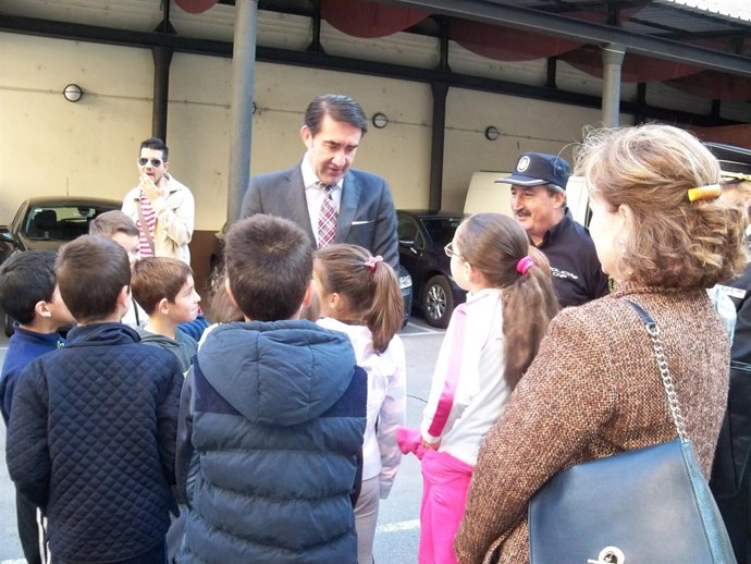 Suárez-Quiñones durante la jornada de puertas abiertas de la Comisaría de León