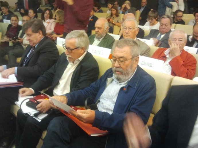 Los líderes de CC.OO y UGT, Ignacio Fernández Toxo y Cándido Méndez    