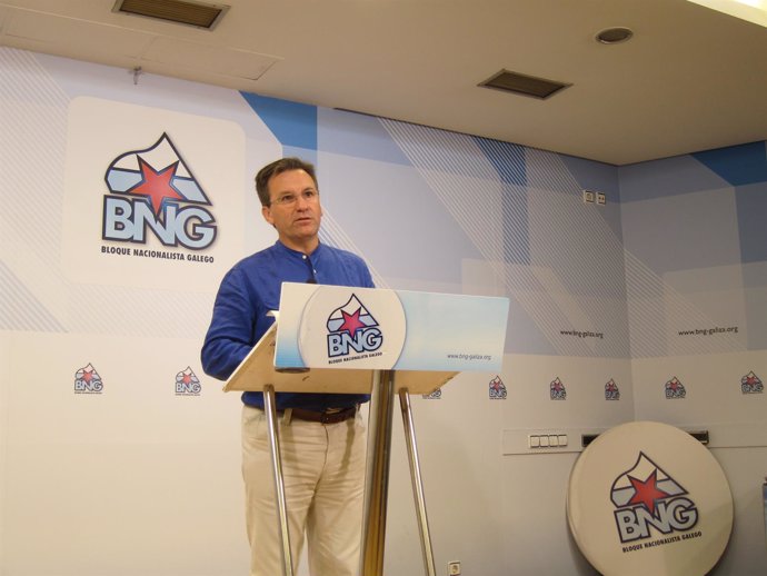 Xavier Vence, portavoz nacional del BNG, en rueda de prensa