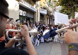 Cuca Gamarra, alcaldesa de Logrono, visita el chamizo de la pena los Brincos jun