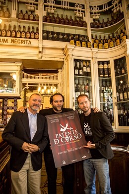Arturo Pérez-Reverte, Alfonso Sánchez y Alberto López