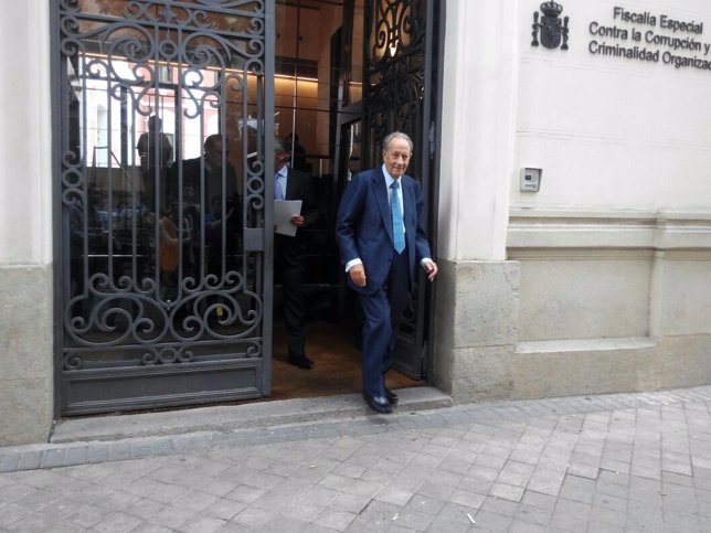 Juan Miguel Villar Mir tras declarar como imputado ante el fiscal Pedro Horrach