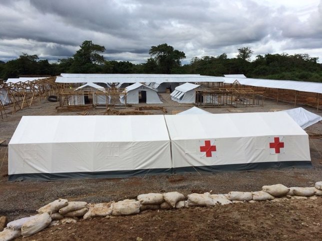 Centro de Tratamiento del ébola (CTE) de Cuz Roja España en Sierra Leonas