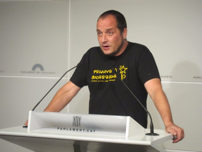 David Férnandez (CUP), en rueda de prensa 