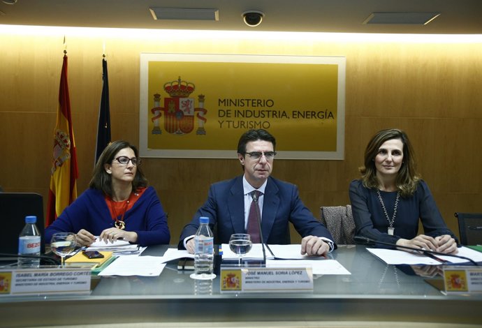 José Manuel Soria, Isabel Borrego y Marta Blanco Conferencia Sectorial Turismo
