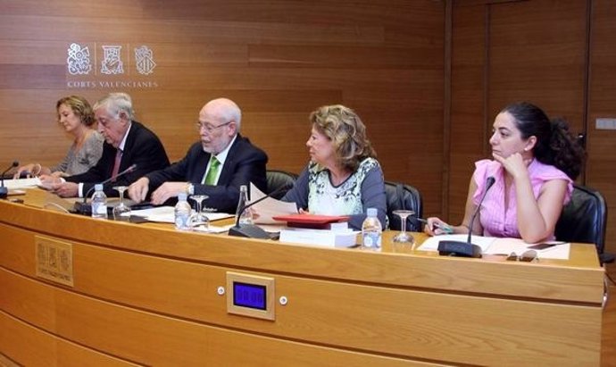 Sánchez-Barcáiztegui en la Comisión de Obras Públicas de las Corts