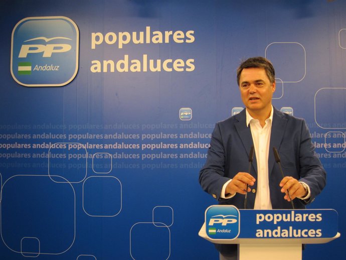 El portavoz del PP en el Parlamento de Andalucía, Carlos Rojas