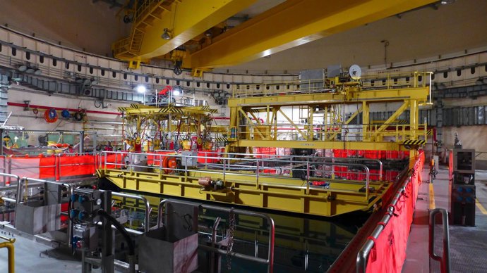 Recarga de combustible en la central nuclear de Cofrentes (Valencia)
