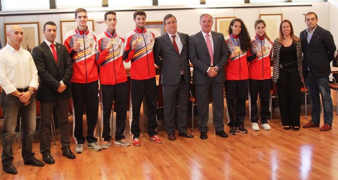 Recepción a la selección española de taekwondo sub-21