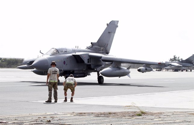 Un caza británico 'Tornado' en Chipre